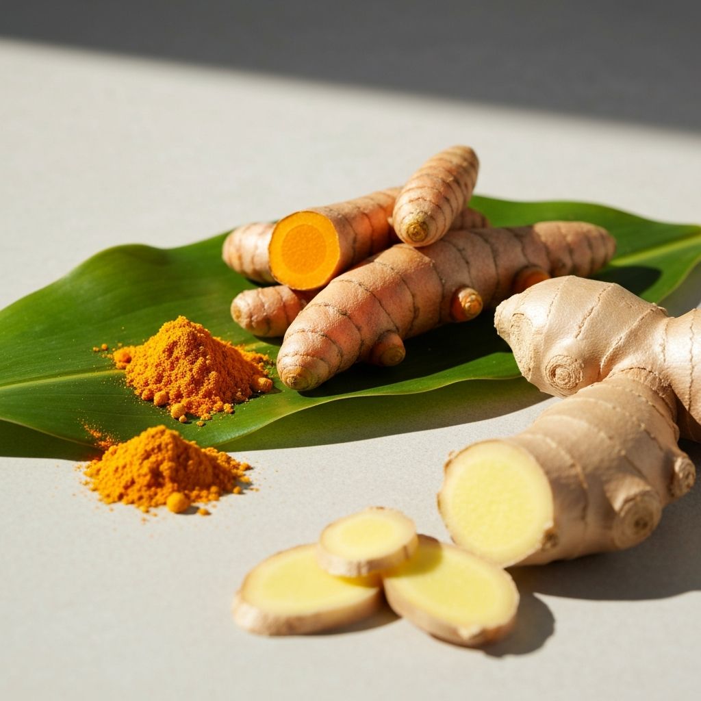 Fresh turmeric, ginger, and other native botanical compounds